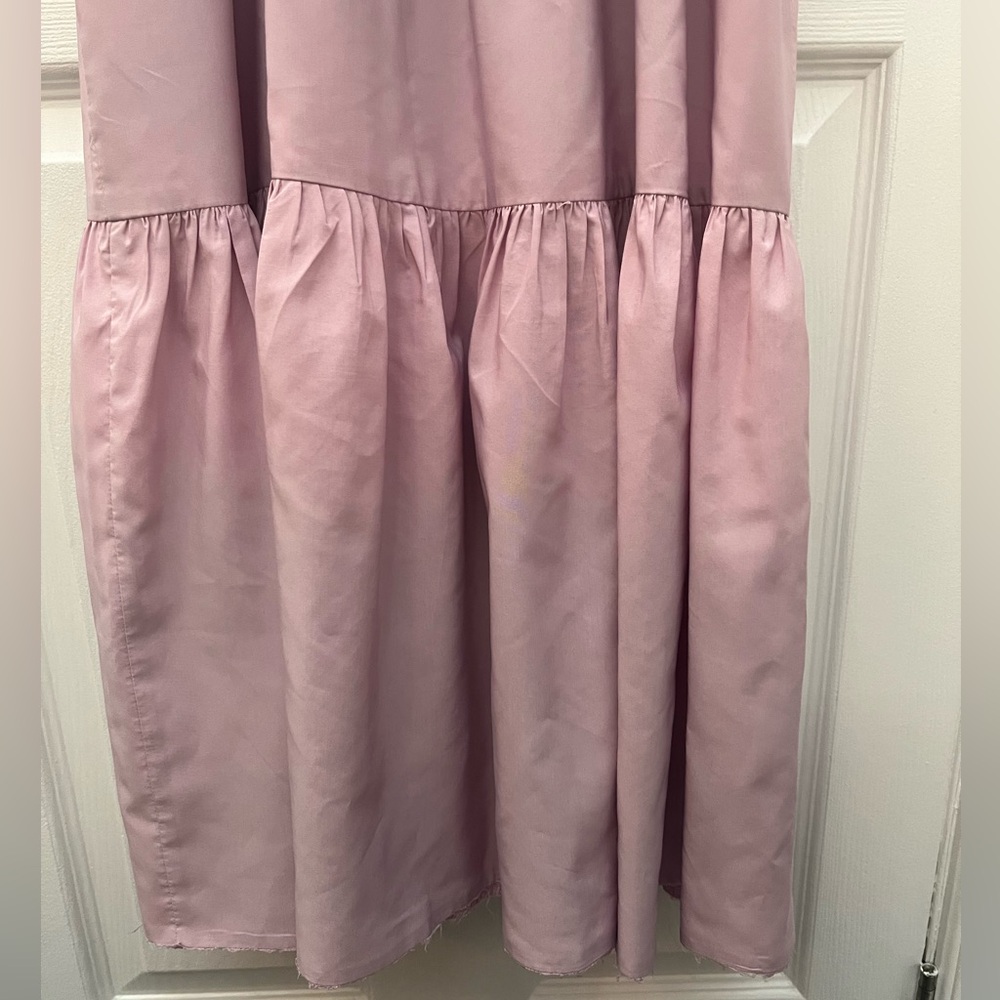 Zara Light Pink Tiered Smocked Maxi Dress - Picture 7 of 15